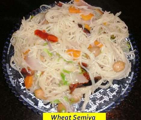 Simple Wheat Vermicelli or Semiya Recipe