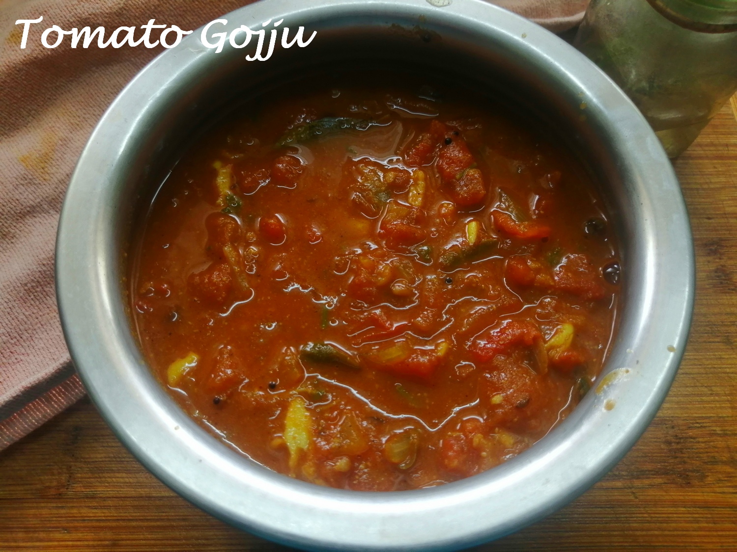 Tomato Gojju or Gravy