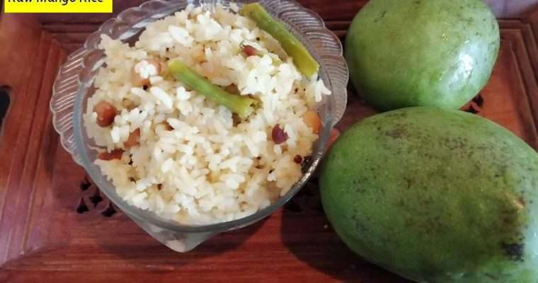 Tasty Green Raw Mango rice