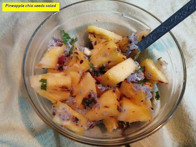 Delicious Pineapple Chia Seeds Salad