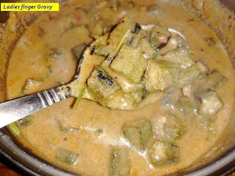 Bhindi Masala or Okra Gravy or Ladies Finger Masala Gravy