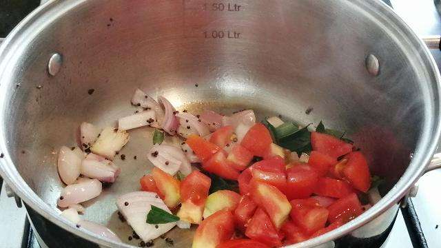 Add in chopped tomato