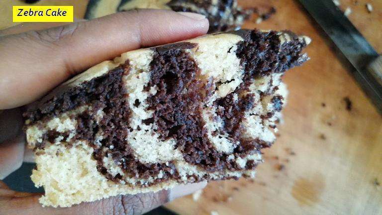 Zebra Cake or Marble Cake.