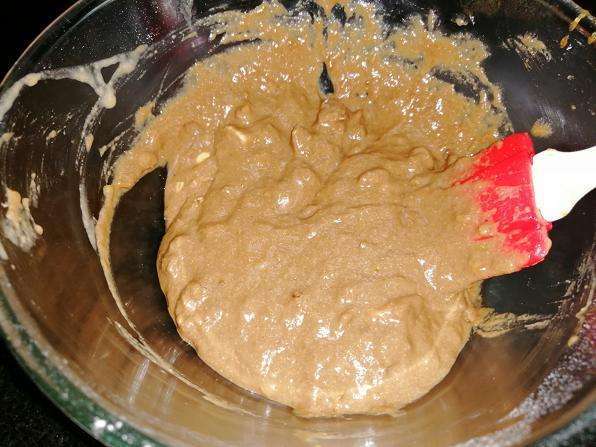 Add in chopped dry fruits, and give a mix. Brownie Batter is ready