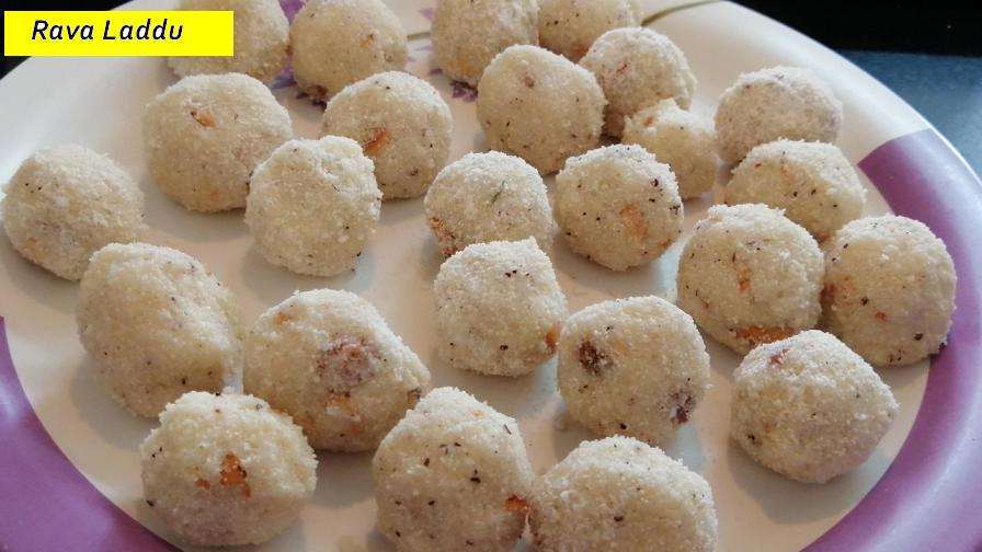 Yummy Rava Laddu is ready to serve.