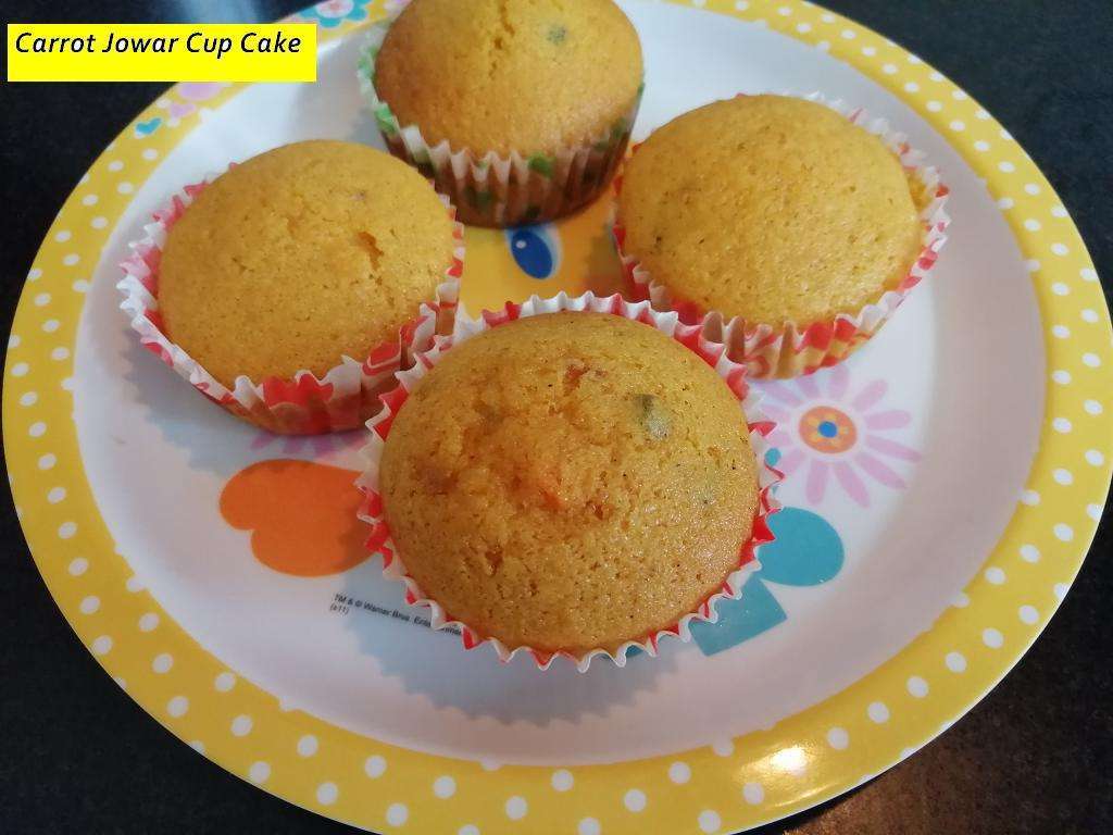 Carrot Jowar Cup Cake