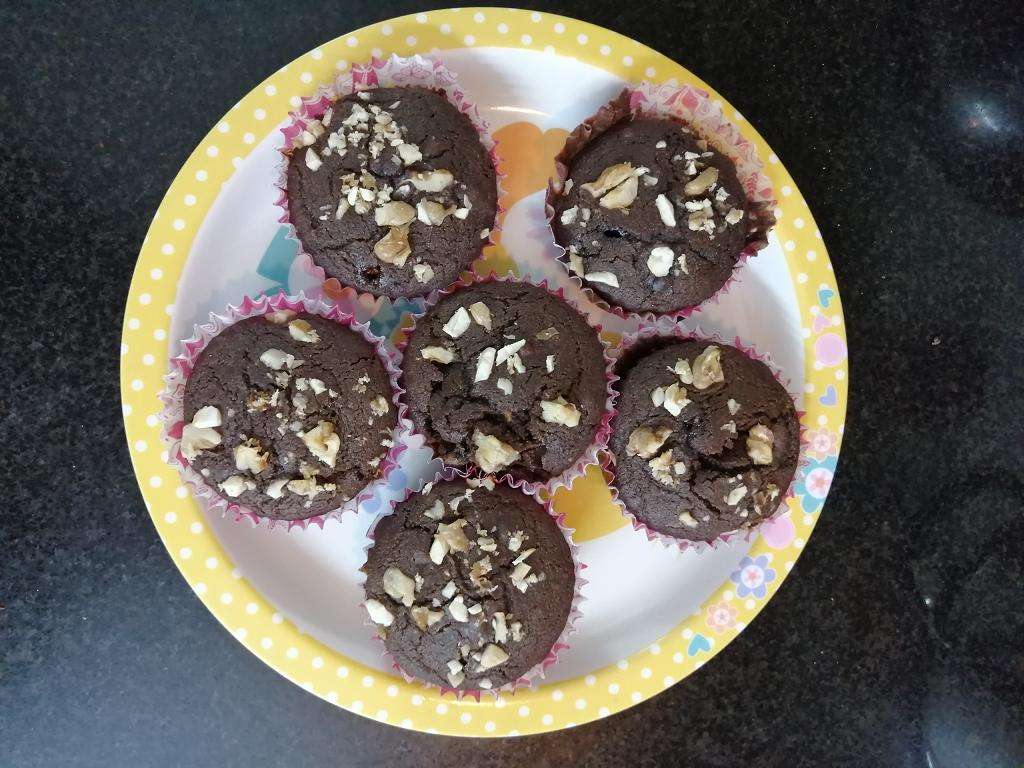 Now the healthy and tasty Chocolate Jowar cup cake/ಚಾಕೊಲೇಟ್ ಜೋವರ್ ಕಪ್ ಕೇಕ್ is ready to eat.