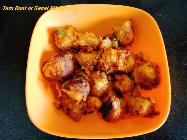 Taro Root or Senai Kilangu Fry - Yummy Ashas Kitchen