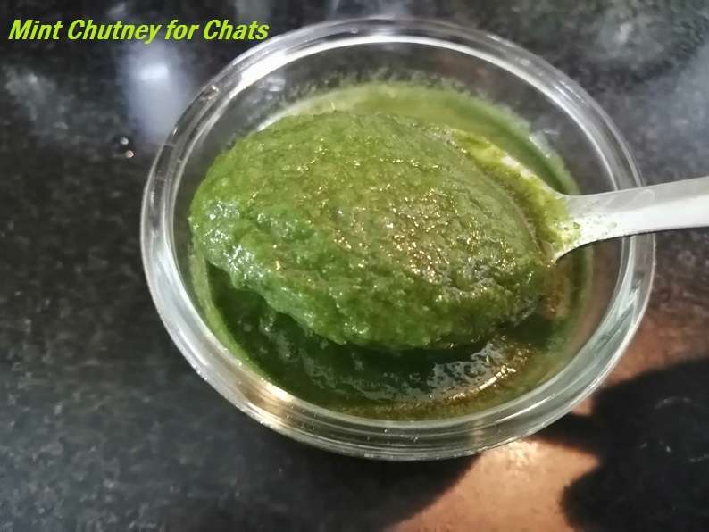 Mint Chutney for Chaat