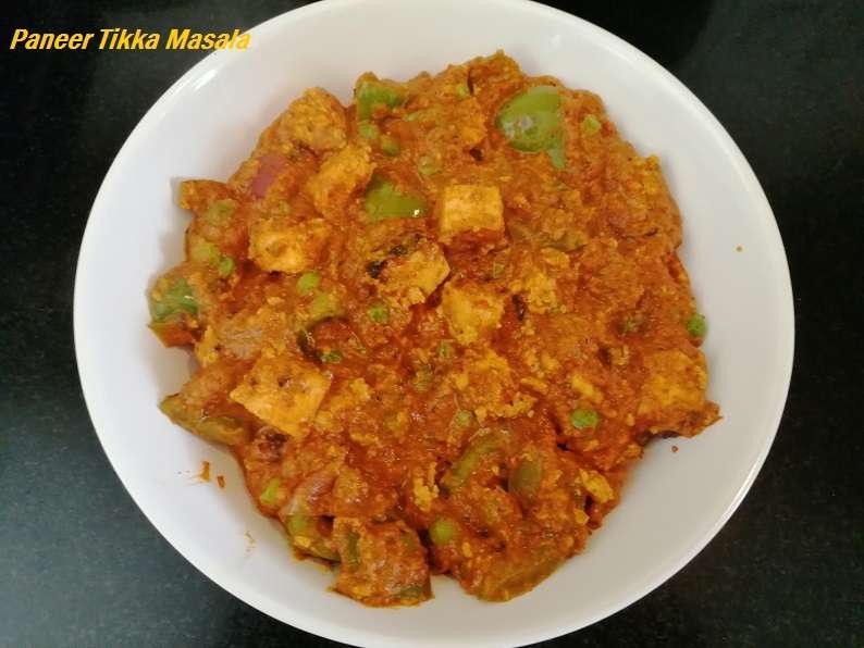 Finally Paneer Tikka Masala is ready to serve.