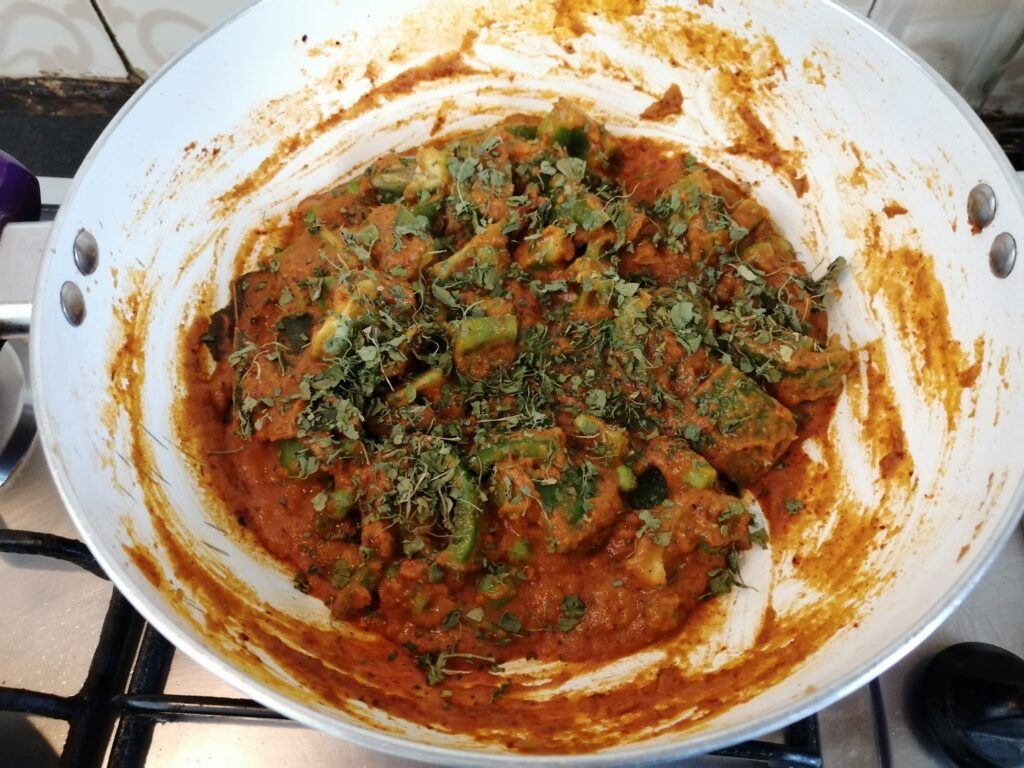 capsicum peas gravy8