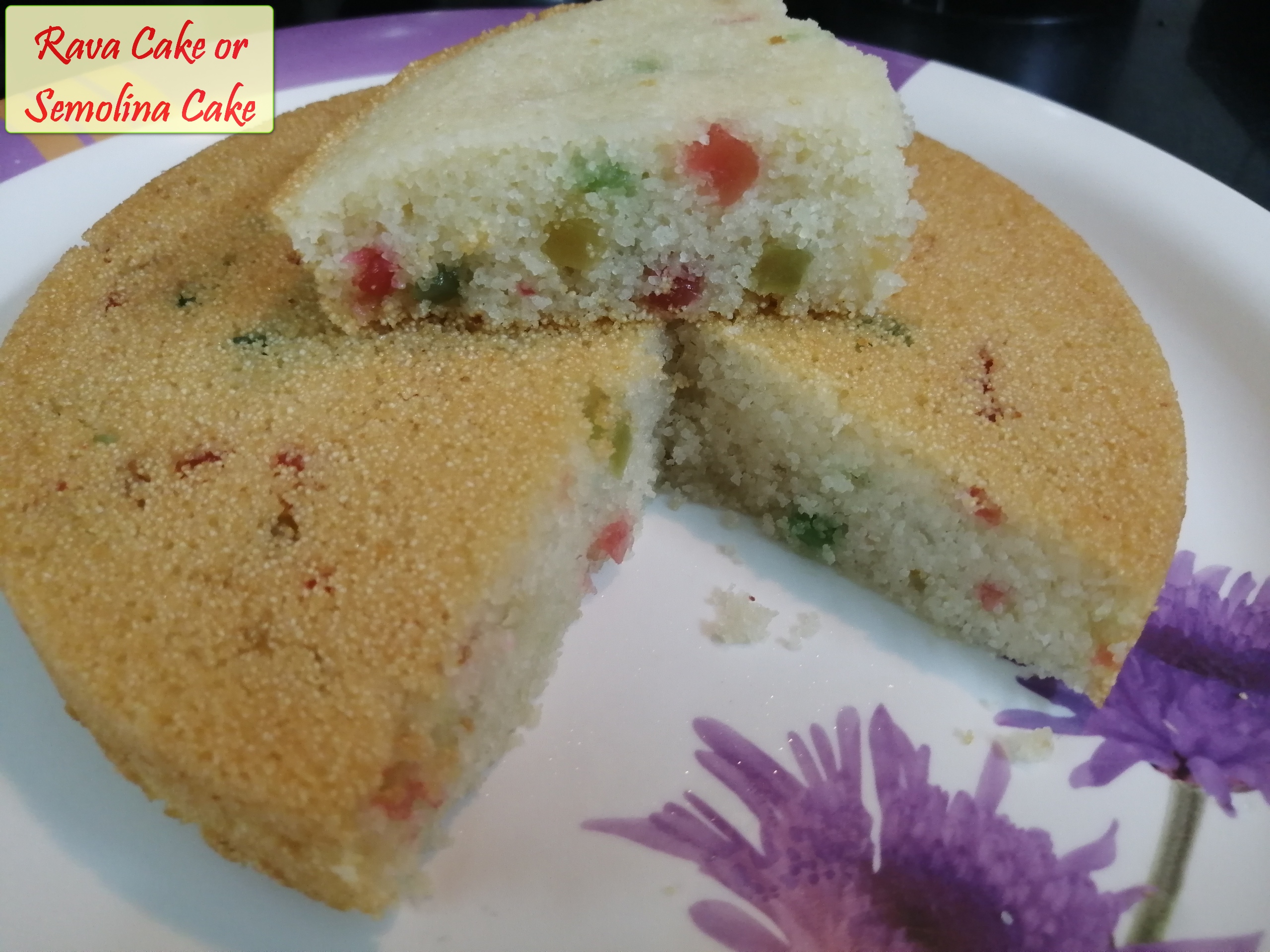 Eurasian Sugee Cake (a Semolina and Almond Cake)