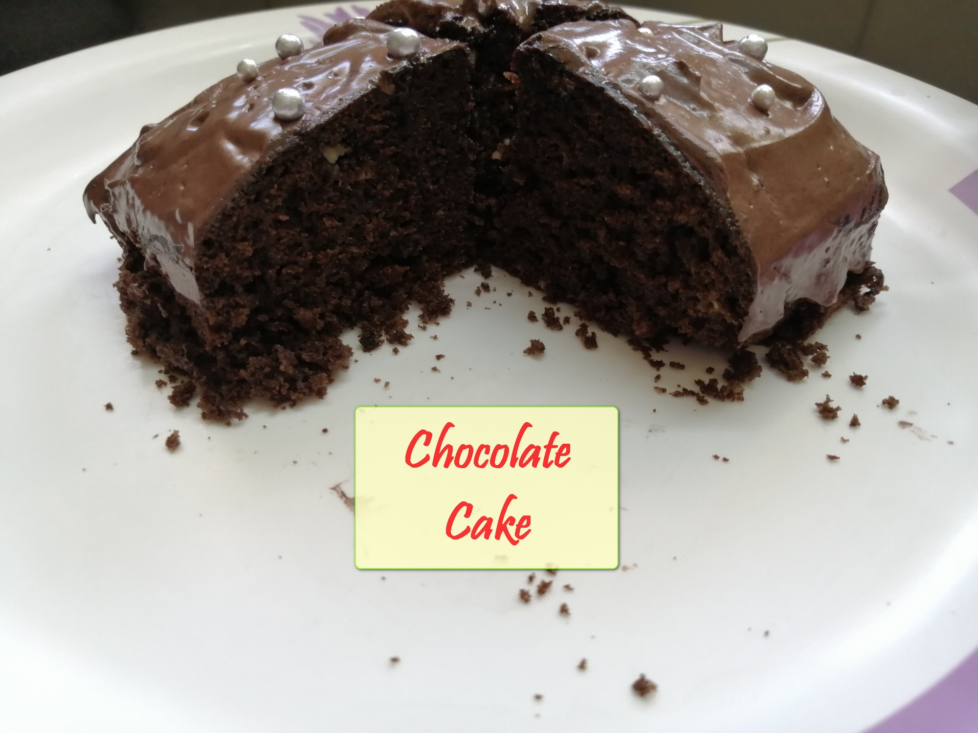 Moist Chocolate Cake without Oven - Yummy Ashas Kitchen