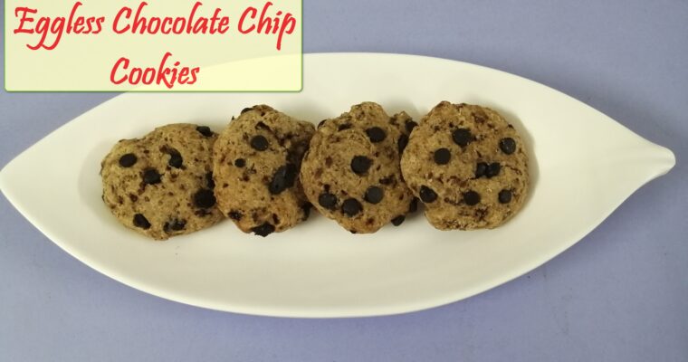 Egg less Chocolate Chip Cookies