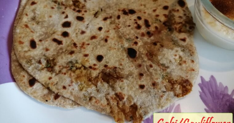 Gobi Paratha or Cauliflower Paratha Recipe