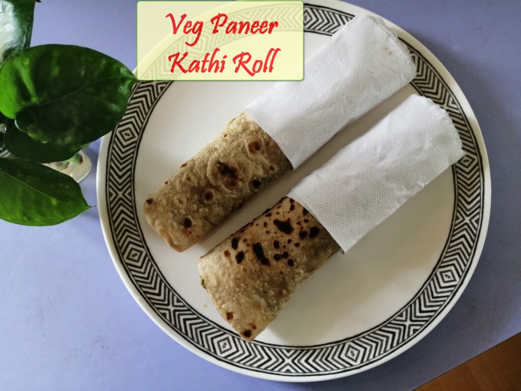 Paneer kathi roll13