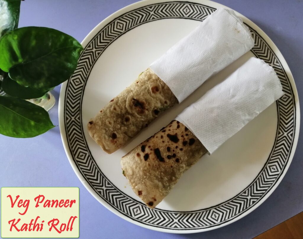 Paneer kathi roll16