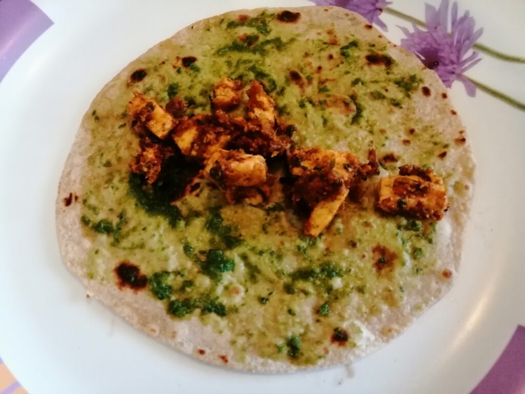 Paneer kathi roll9