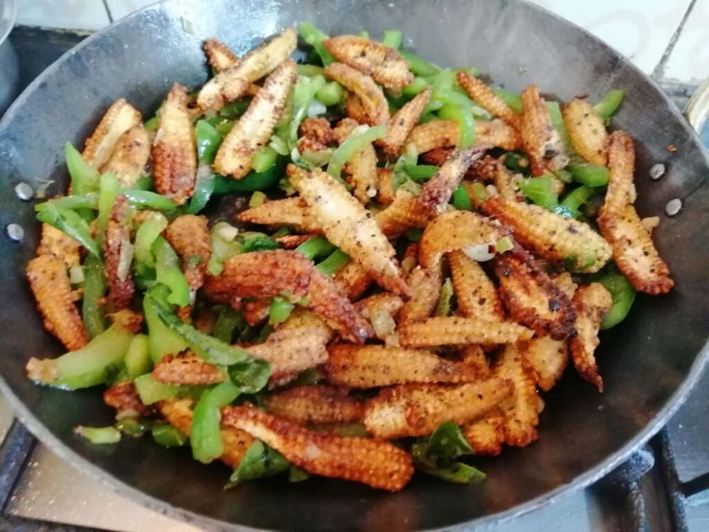 baby corn pepper salt fry10