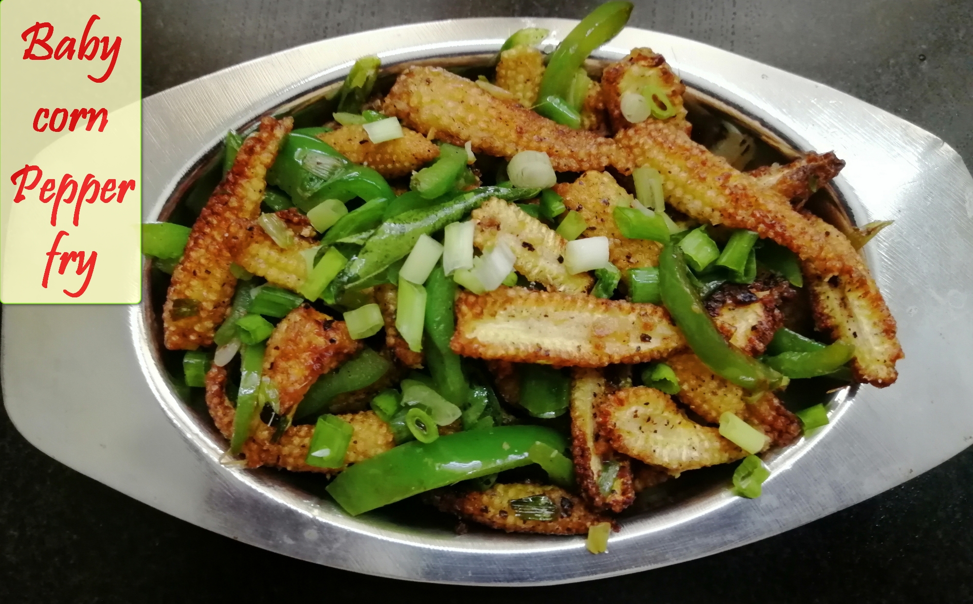 Baby corn Pepper fry Yummy Ashas Kitchen