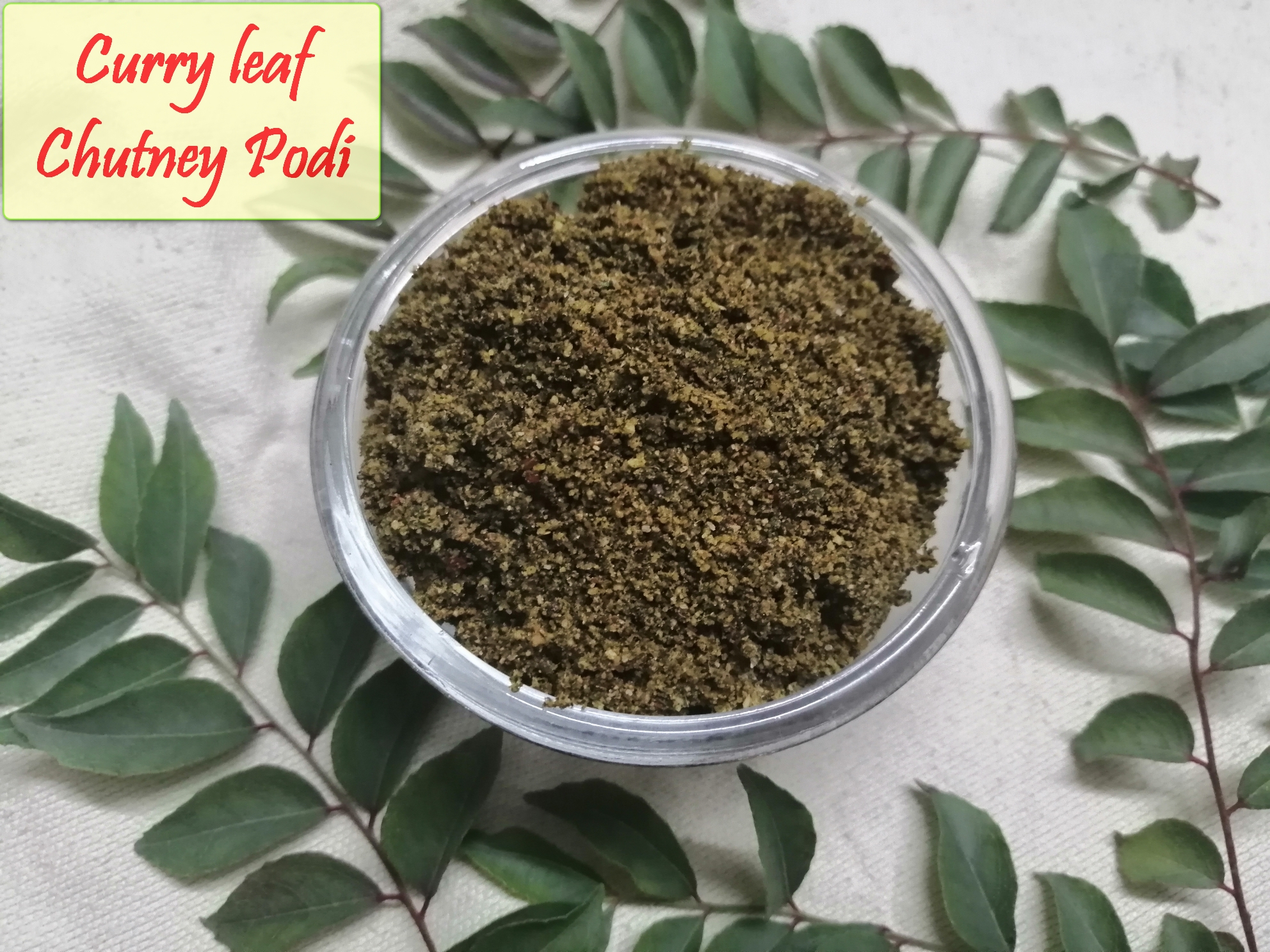 CURRY LEAVES CHUTNEY PODI RECIPE - Yummy Ashas Kitchen