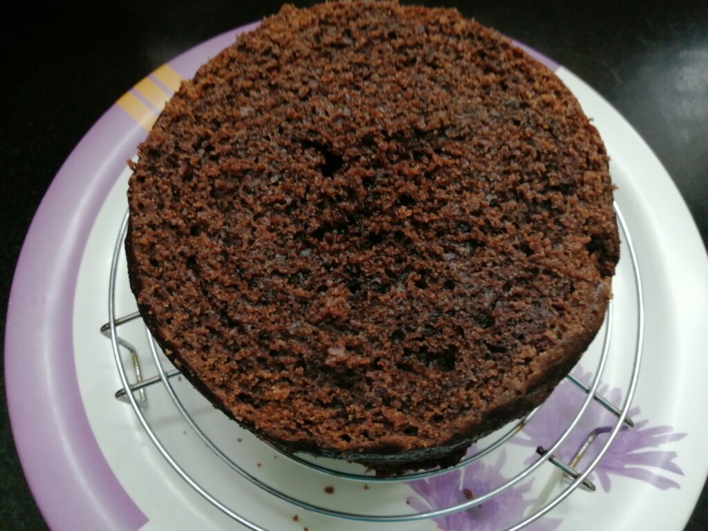 eggless chocolate sponge cake13