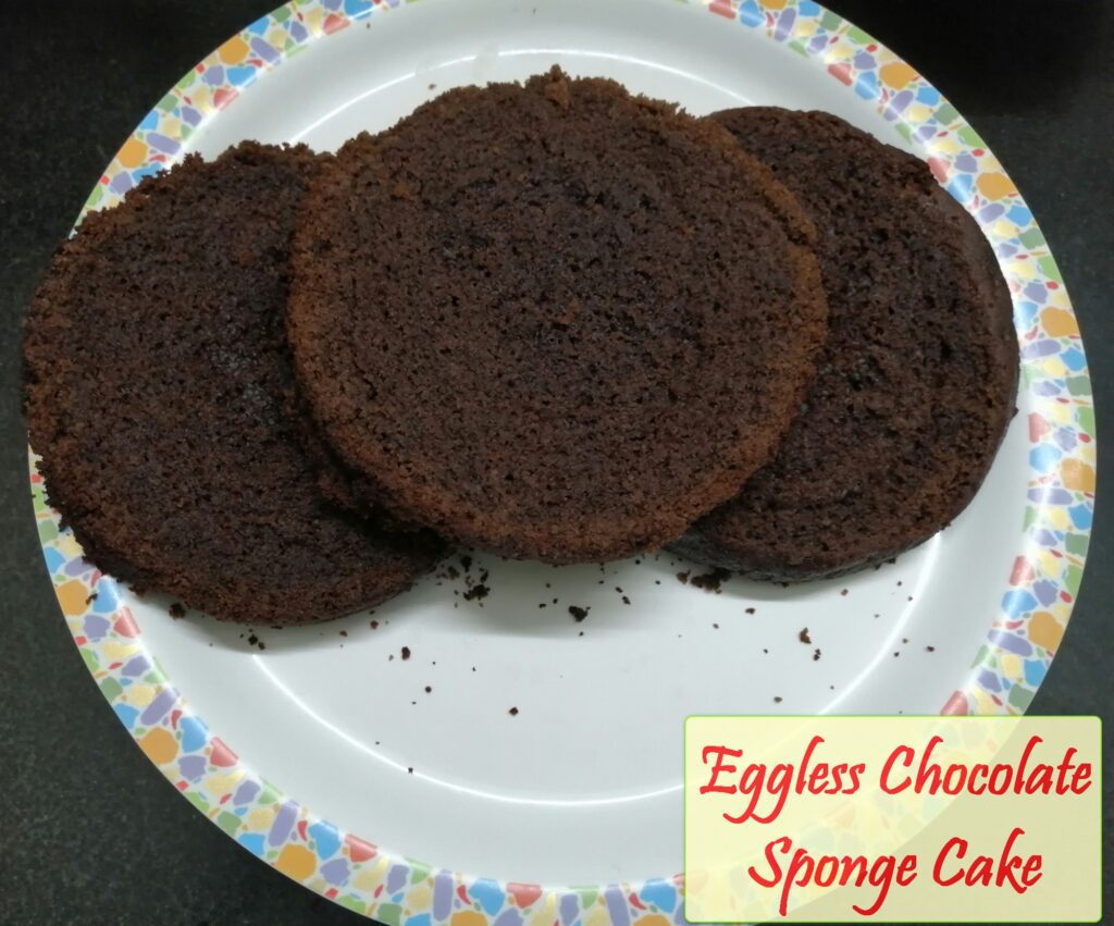 eggless chocolate sponge cake14