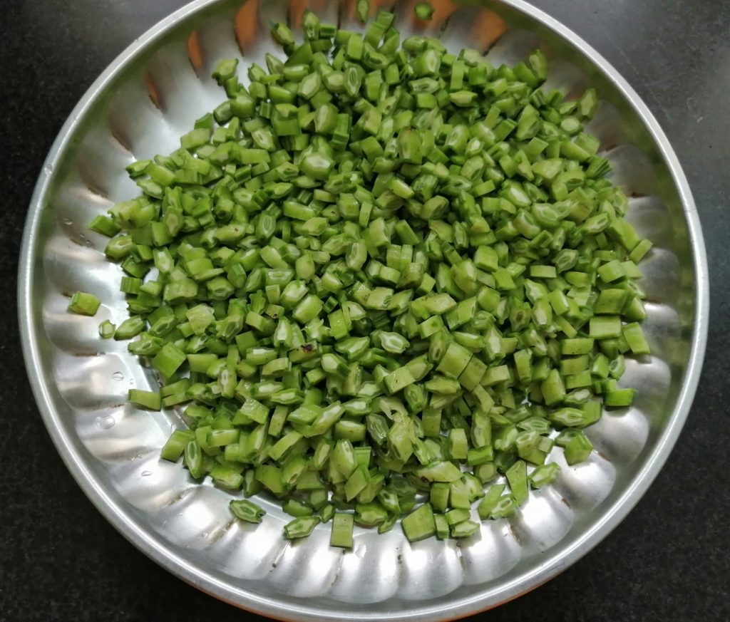 Cluster beans parupu usli