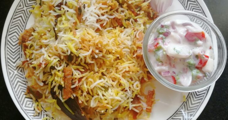 Hyderabadi Veg Dum Biryani or Veg Dum Biryani