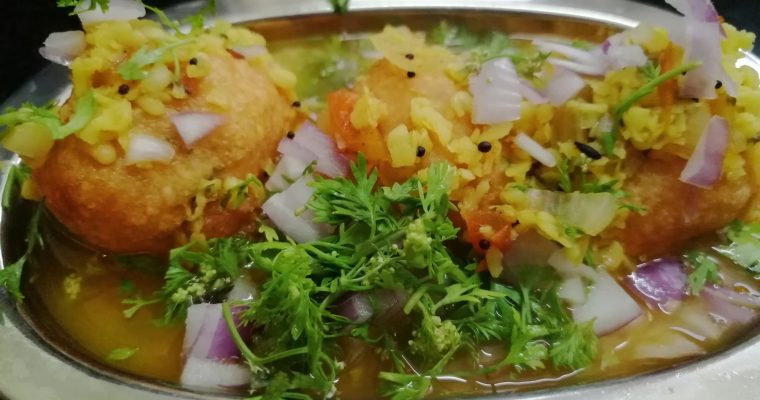 Karnataka special bonda soup/Urad dal Fritters with Moong dal Soup