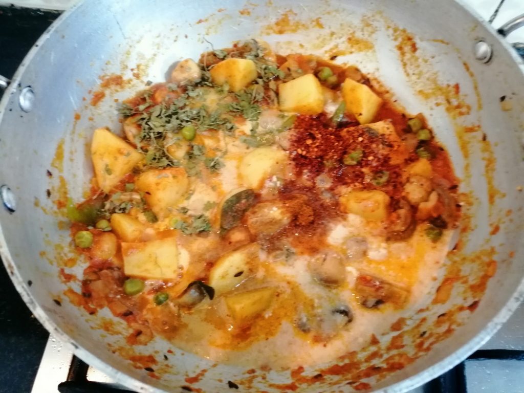 mushroom potato masala12