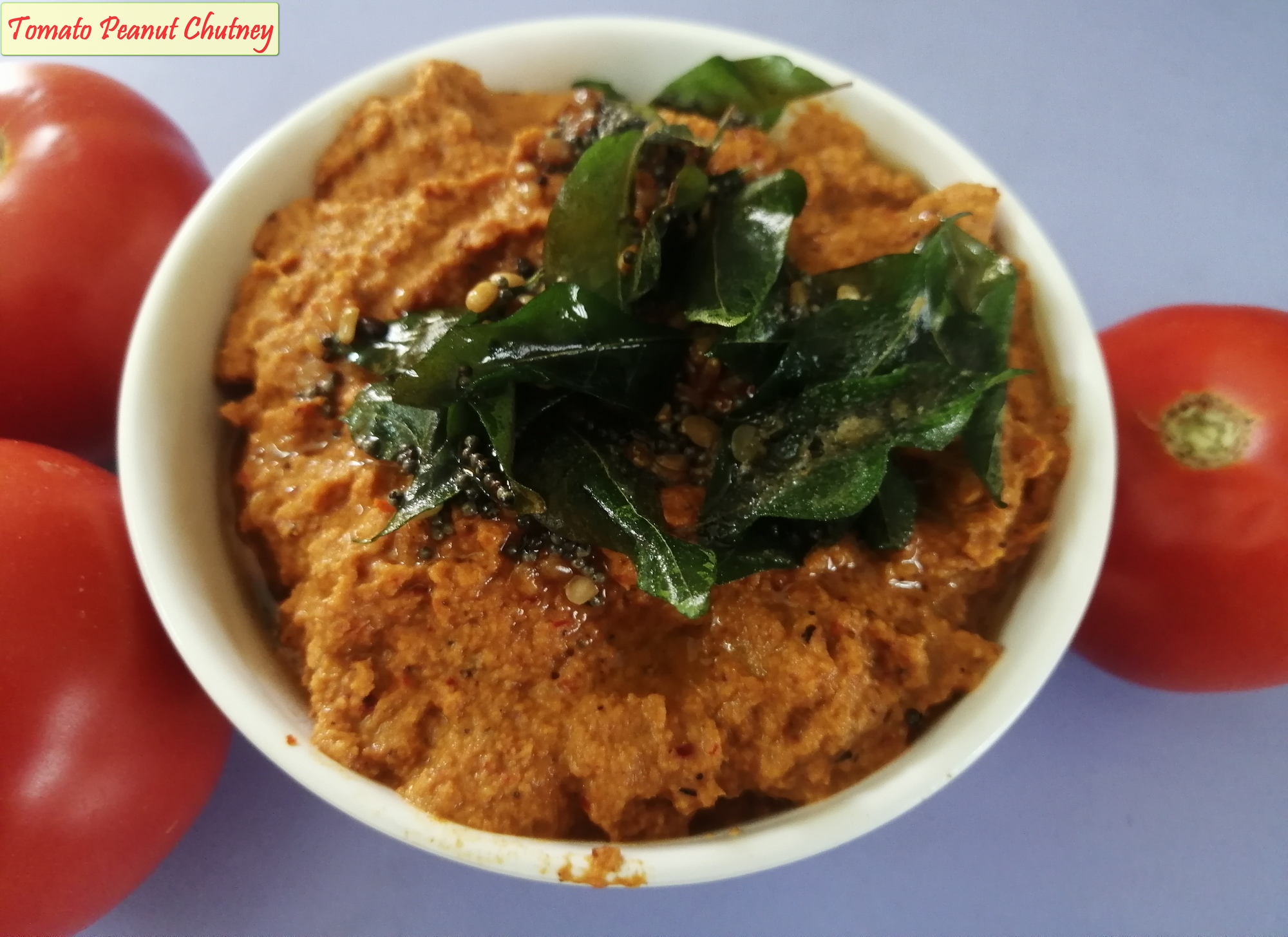 Spicy Tomato Peanut Chutney Or Red Chutney Yummy Ashas Kitchen   Tomato Peanut Chutney14 1 