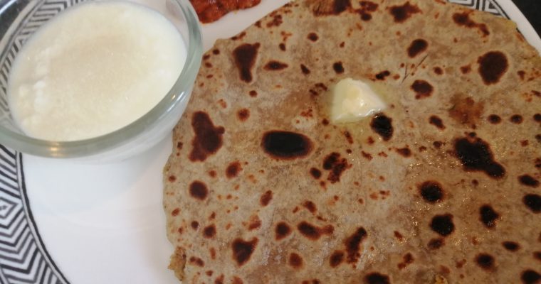 Spicy Aloo Paratha or Chandigarh Aloo Paratha