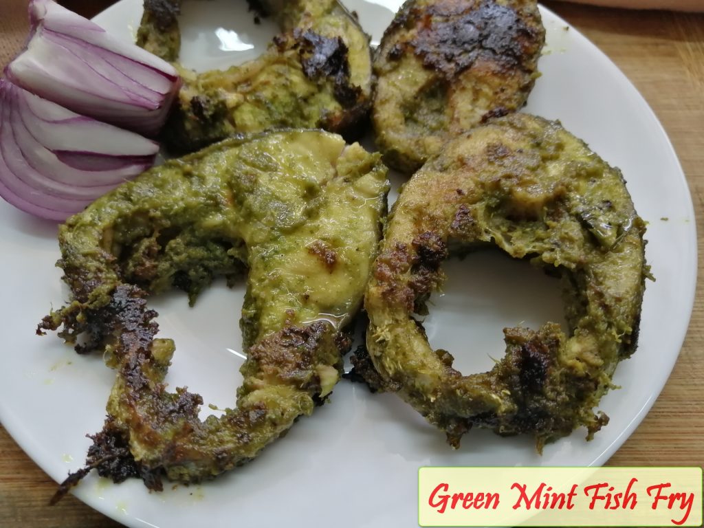 Green Mint Fish Fry or Hariyali Fish Fry