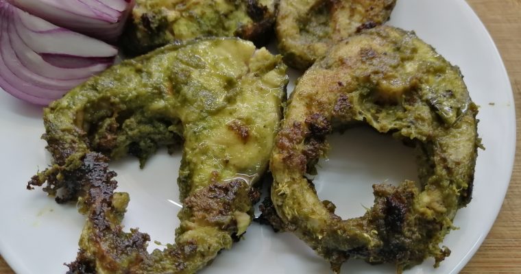 Green Mint Fish Fry or Hariyali Fish Fry