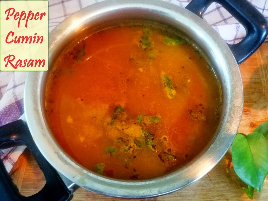 Pepper Cumin rasam or soup