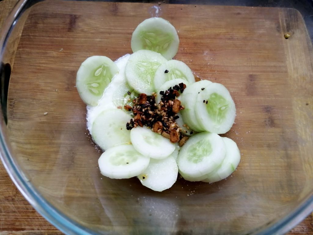 Spicy Cucumber Curd Salad