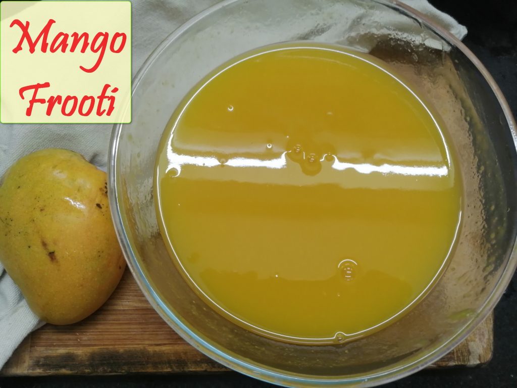 Finally the Mango juice is ready to serve.