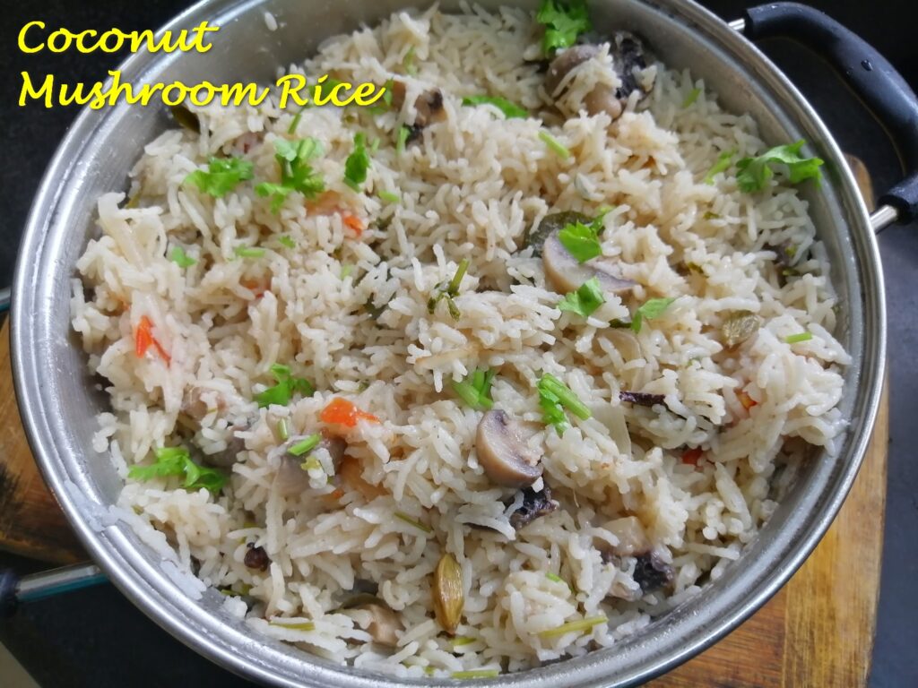 Coconut Mushroom Rice