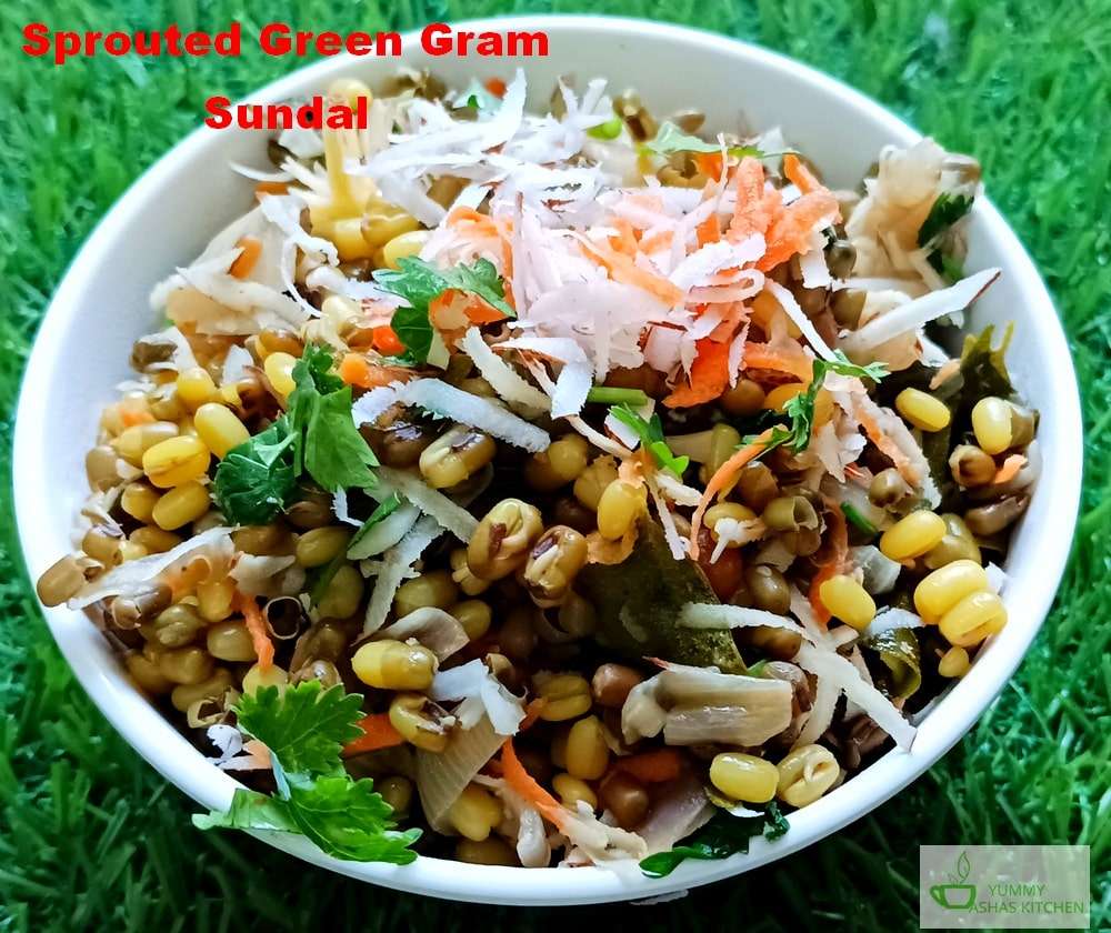 Sprouted Green Gram Sundal