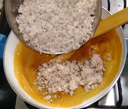 Coconut Ladoo with Jaggery