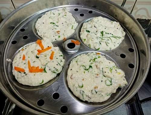 Recipe for Rava Idli