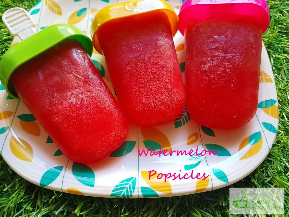 Homemade Watermelon Popsicles Recipe: